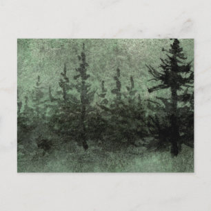briefkaart "Groene schemerweg"