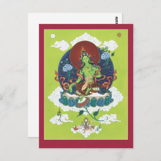 BRIEFKAART Groene Tara (Voorkant / Achterkant)