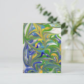 Briefkaart Groene Zwemelen (Staand voorkant)