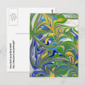 Briefkaart Groene Zwemelen (Voorkant / Achterkant)