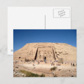 Briefkaart Grote tempel van Abu Simbel Aswan, Egyp (Voorkant / Achterkant)