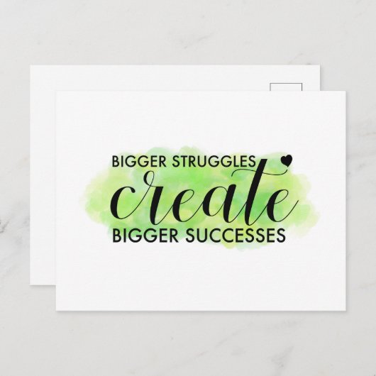 briefkaart "Grotere bril" (Voorkant / Achterkant)