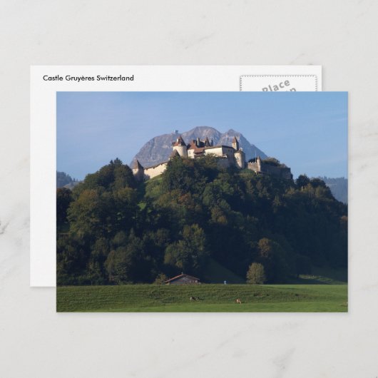 Briefkaart Gruyeres Castle (Voorkant / Achterkant)