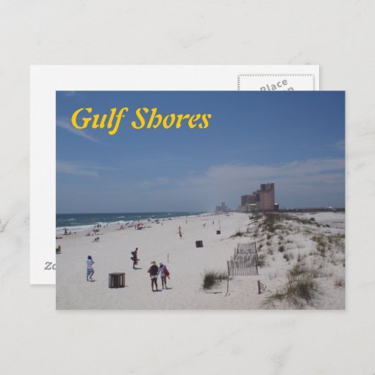 Briefkaart Gulf Shores (Voorkant / Achterkant)
