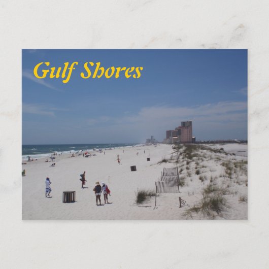 Briefkaart Gulf Shores (Voorkant)