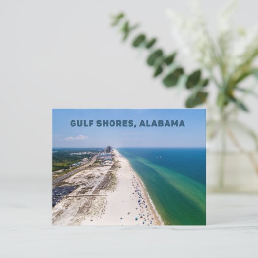 Briefkaart Gulf Shores Alabama (Staand voorkant)