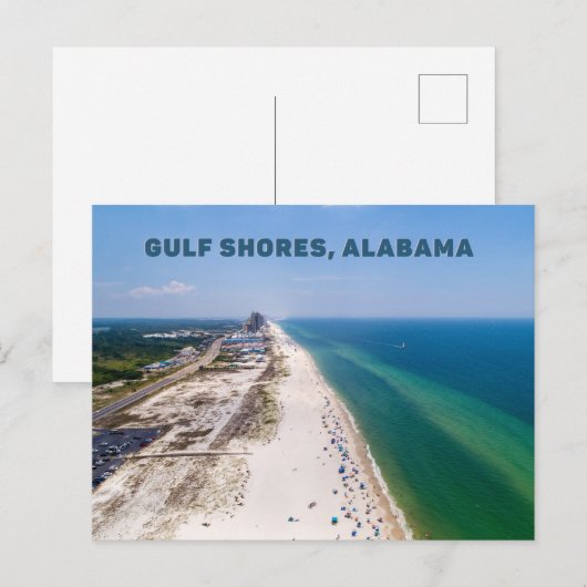 Briefkaart Gulf Shores Alabama (Voorkant / Achterkant)