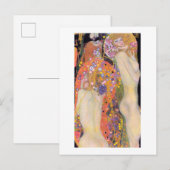 BRIEFKAART : GUSTAV KLIMT : WATERSERPENEN II (Voorkant / Achterkant)
