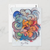 briefkaart "Guts" (Voorkant / Achterkant)