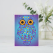 Briefkaart H00t Owl Blues (Staand voorkant)