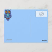 Briefkaart H00t Owl Blues (Achterkant)