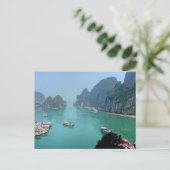 Briefkaart Ha Long Bay in Qukristng Ninh, Vietnam (Staand voorkant)