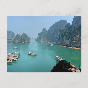 Briefkaart Ha Long Bay in Qukristng Ninh, Vietnam