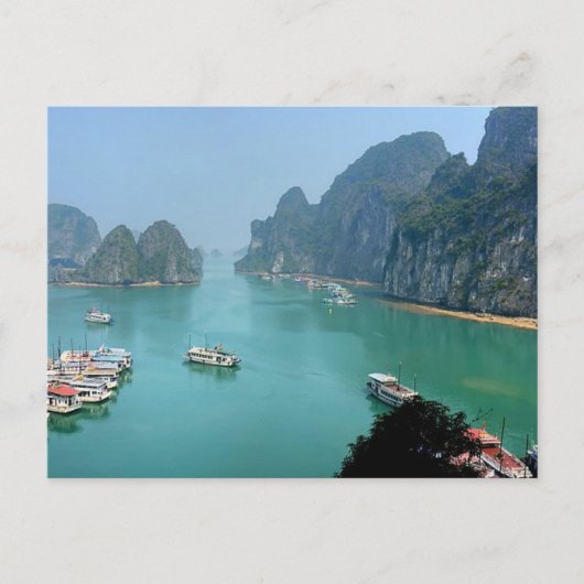 Briefkaart Ha Long Bay in Qukristng Ninh, Vietnam (Voorkant)