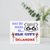 Briefkaart Haal uw pictogrammen op route 66 - weg  (Staand voorkant)