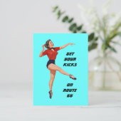 Briefkaart Haal uw pictogrammen op route 66 - weg  (Staand voorkant)