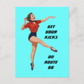 Briefkaart Haal uw pictogrammen op route 66 - weg  (Voorkant)