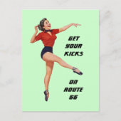 Briefkaart Haal uw pictogrammen op route 66 - weg  (Voorkant)