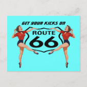 Briefkaart Haal uw pictogrammen op route 66 - weg  (Voorkant)