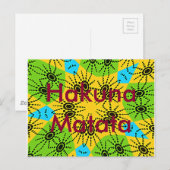 Briefkaart Hakuna Matata (Voorkant / Achterkant)
