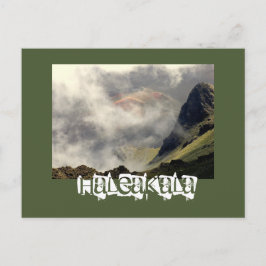 BRIEFKAART, "HALEAKALA DIE DOOR DE KLOUDEN VERHOOG BRIEFKAART