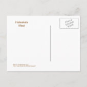 BRIEFKAART, "HALEAKALA DIE DOOR DE KLOUDEN VERHOOG BRIEFKAART (Achterkant)