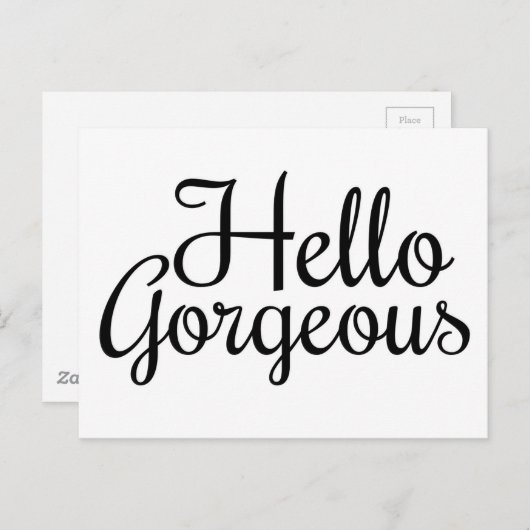 Briefkaart Hallo (Voorkant / Achterkant)