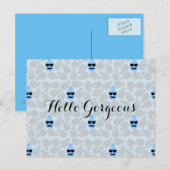 briefkaart "Hallo Prachtige" ananas (Voorkant / Achterkant)