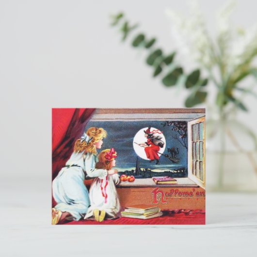  Briefkaart HALLOWEEN 1880 ~ (Staand voorkant)