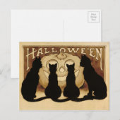 Briefkaart  Halloween Cats (Voorkant / Achterkant)