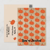 Briefkaart Halloween Party (Voorkant / Achterkant)