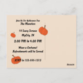 Briefkaart Halloween Party (Achterkant)
