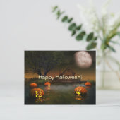 Briefkaart Halloween Spooky Scenes (Staand voorkant)
