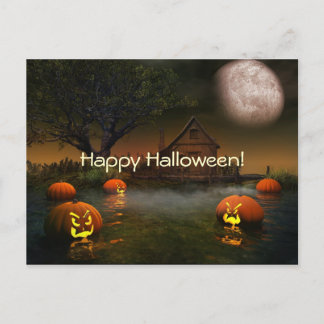 Briefkaart Halloween Spooky Scenes