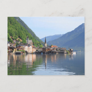 Briefkaart - Hallstatt, stad en meer, Oostenrijk