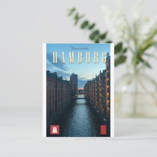 Briefkaart Hamburg (Staand voorkant)