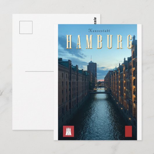  Briefkaart Hamburg (Voorkant / Achterkant)