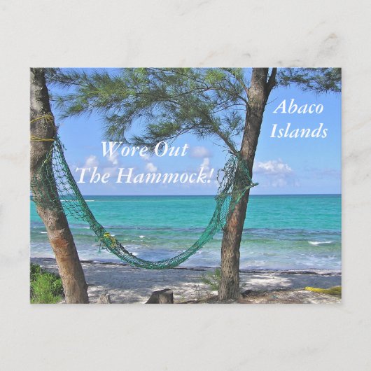 BRIEFKAART, "HAMMOCK/ABACO-EILANDEN/BAHAMAS" BRIEFKAART (Voorkant)