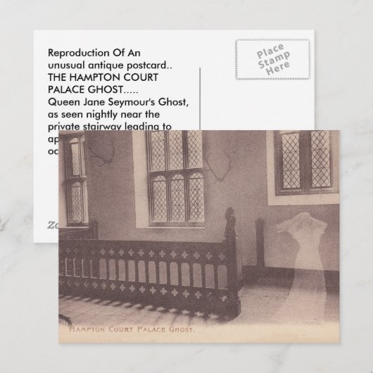 BRIEFKAART HAMPTON COURT PALACE GHOST JANE SEYMOUR (Voorkant / Achterkant)