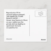 BRIEFKAART HAMPTON COURT PALACE GHOST JANE SEYMOUR (Achterkant)