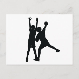 Briefkaart handbal