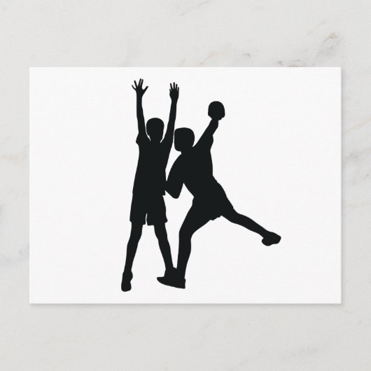Briefkaart handbal (Voorkant)