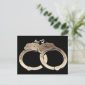 Briefkaart handboeien (Staand voorkant)