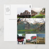 Briefkaart Hanoi Monuments, Vietnam (Voorkant / Achterkant)