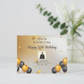 Briefkaart Happy Birthday (Staand voorkant)