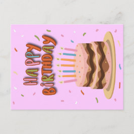 Briefkaart Happy Birthday