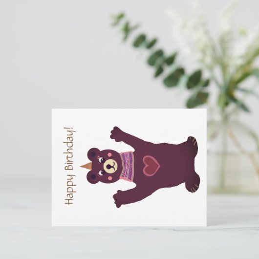 Briefkaart Happy Birthday (Staand voorkant)