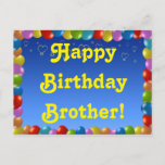 Briefkaart Happy Birthday Brother<br><div class="desc">Briefkaart Happy Birthday Brother</div>