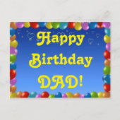 Briefkaart Happy Birthday Dad (Voorkant)