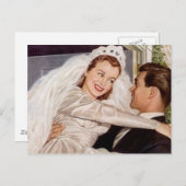 Briefkaart  Happy Bride Groom Paar Trouwen (Voorkant / Achterkant)